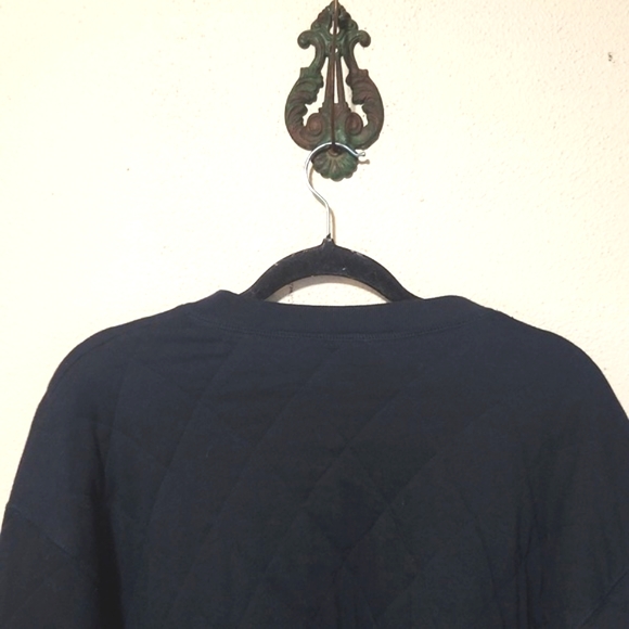 Vintage Chaus USA Blue Quilted  100% Cotton Dolman Zip Up Jacket Large HTF EUC - Picture 7 of 12